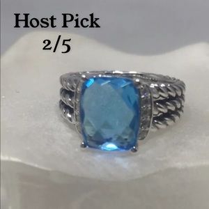 🍀 Blue Topaz David Yurman Wheaton Ring 🍀